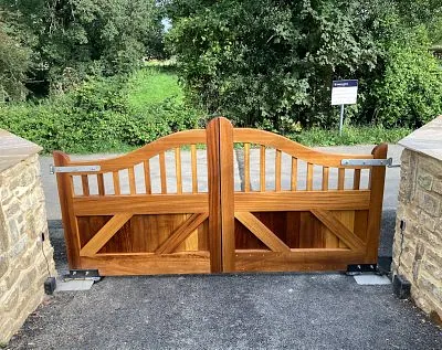 wood gate