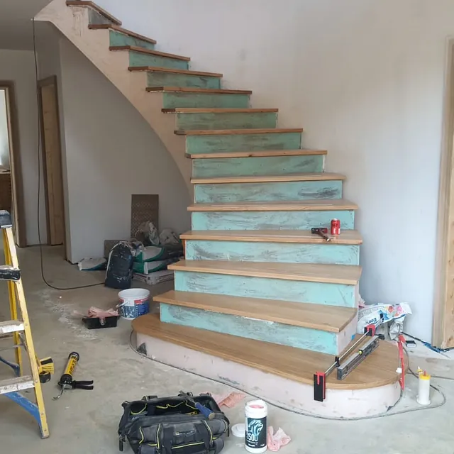 wooden staircase